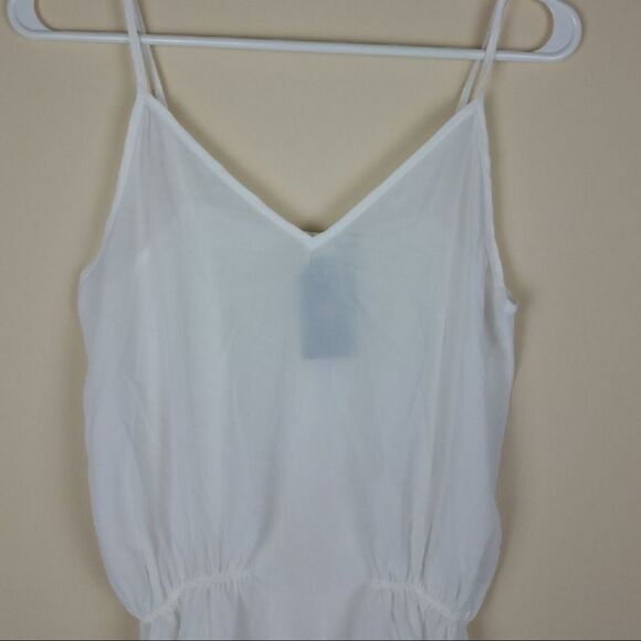 Three Eighty Two Ivory White Sheer Daphne Tank - Picture 2 of 7